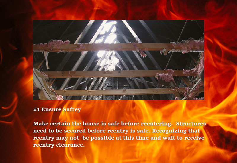 Ensure Safety Before reentering the house